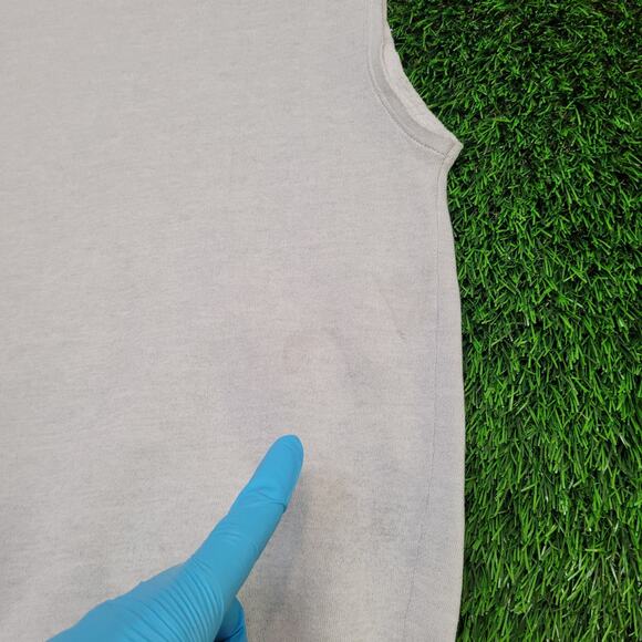 VTG Illinois Chief Sleeveless Cut Off Sweatshirt XL Boxy Cropped Fit - Picture 7 of 9